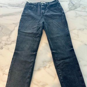 Flying Monkey High Rise Acid Wash Black Skinny Jeans Size 29